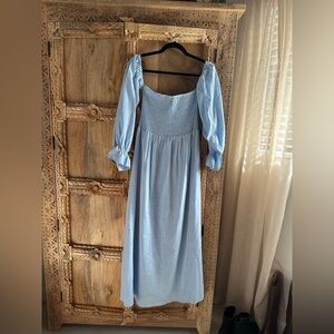 Elegant Blue Women's Dress